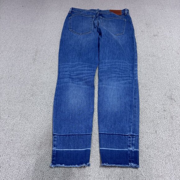 Lucky Brand Jeans Low Rise Lolita Skinny Blue Distressed Pockets Size 28 - Picture 9 of 14